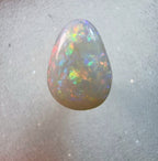 A167 - Drop cut flawless white opal