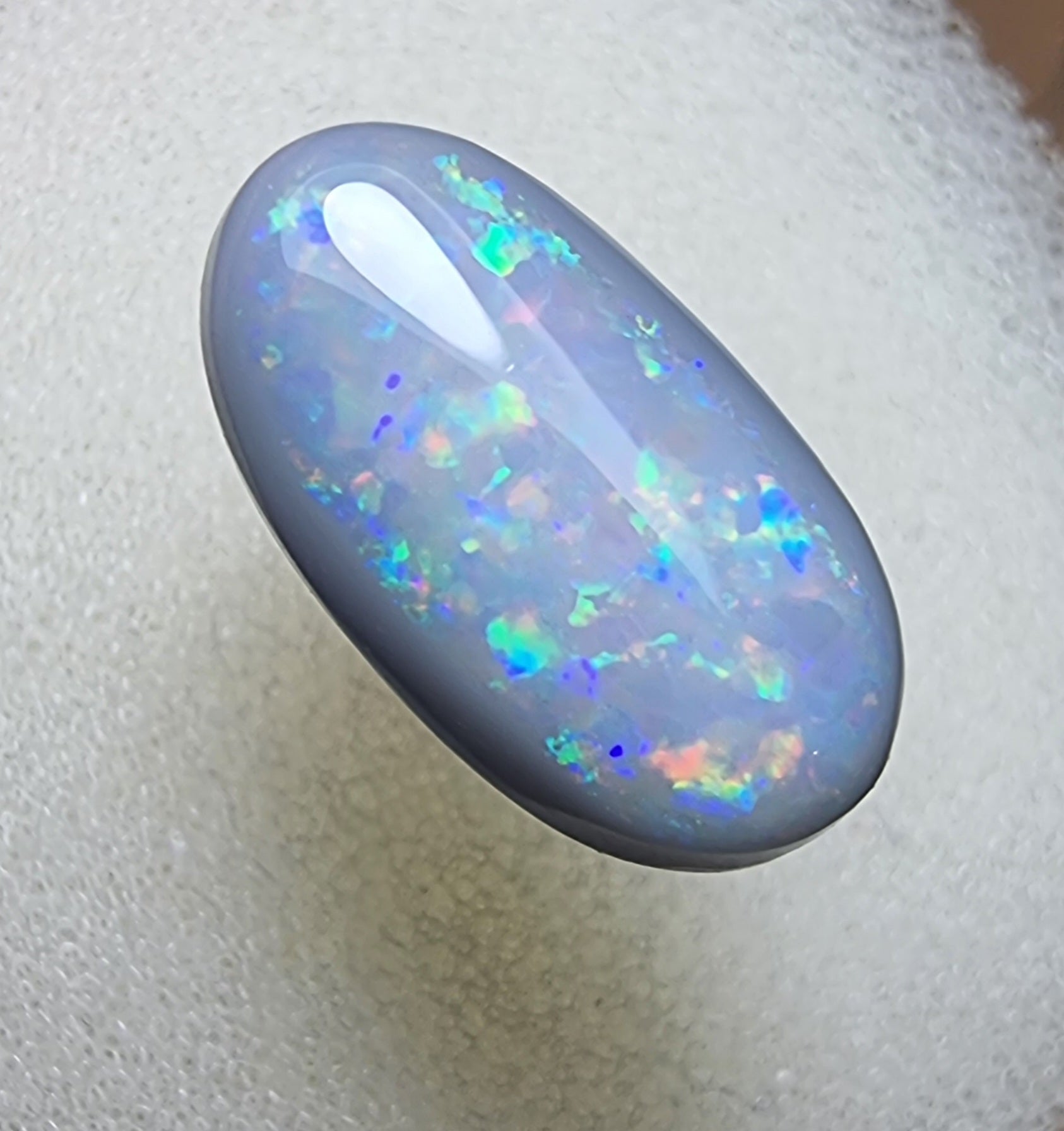 A456 - Flagstone dark opal oval cut