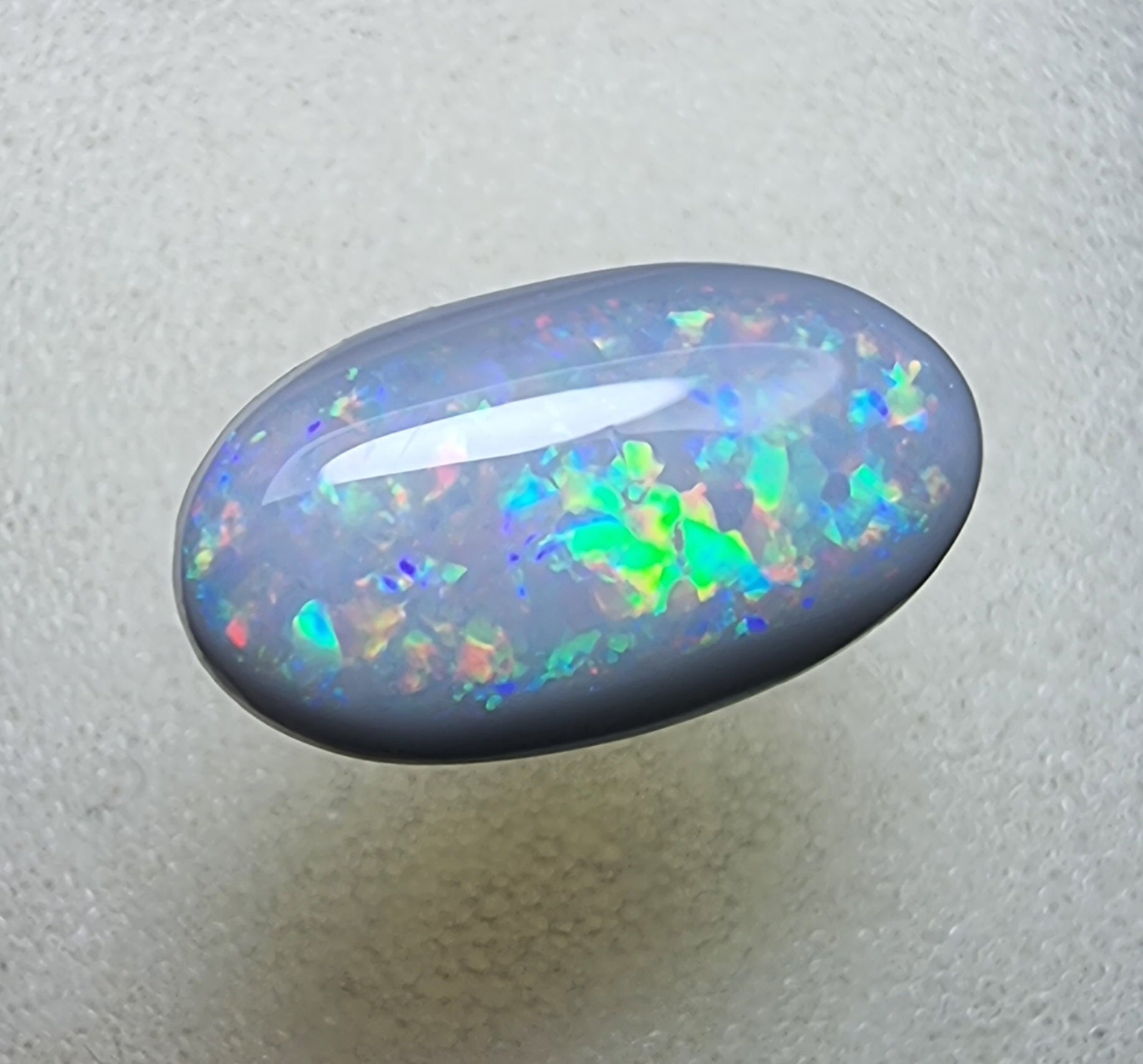 A456 - Flagstone dark opal oval cut