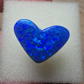 A621 - Large black opal heart cut