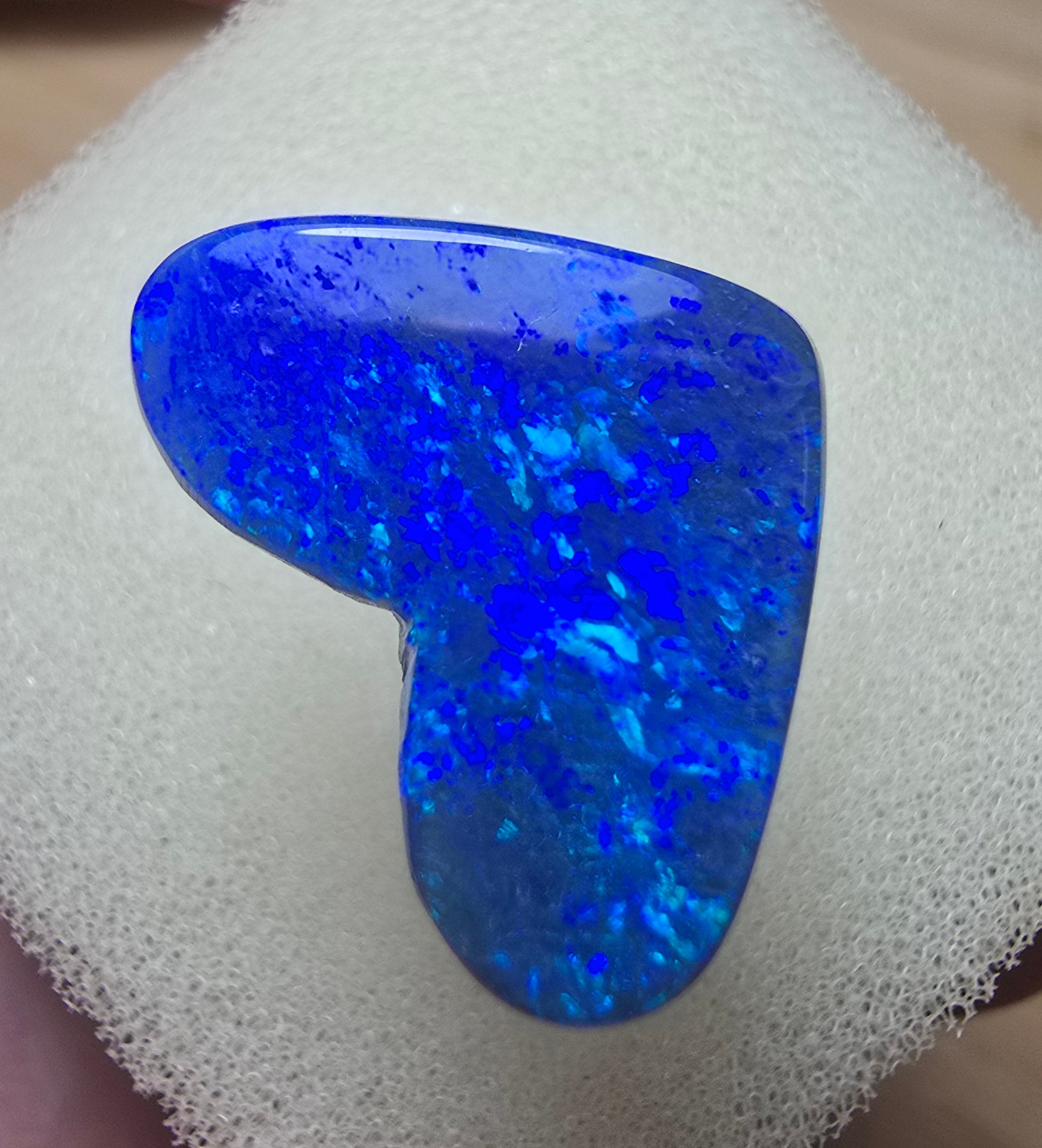 A621 - Large black opal heart cut