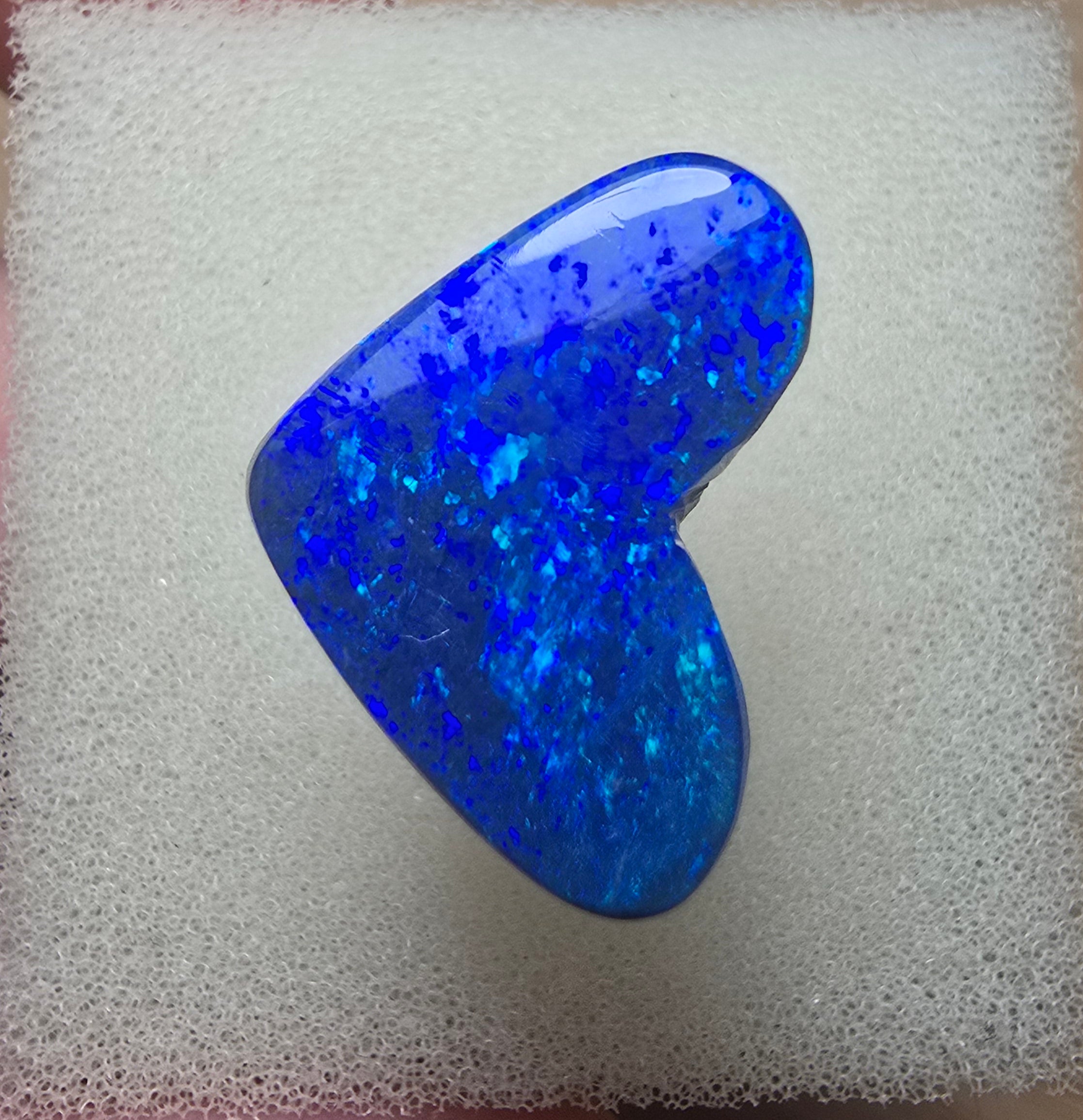 A621 - Large black opal heart cut