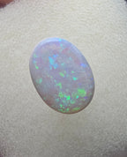 A111 - Oval cut white opal