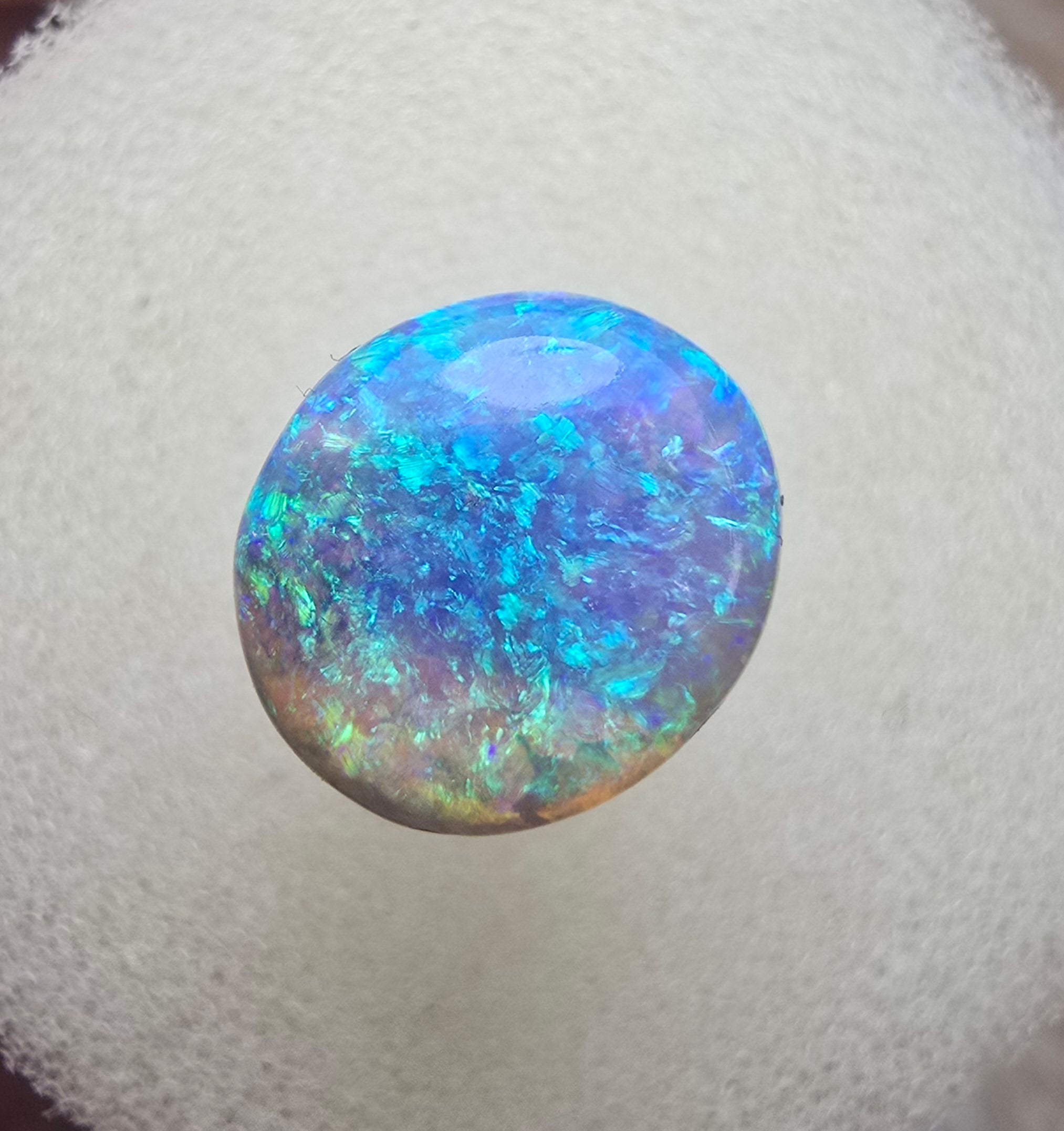 A668 - Stunning dark crystal opal cabachon