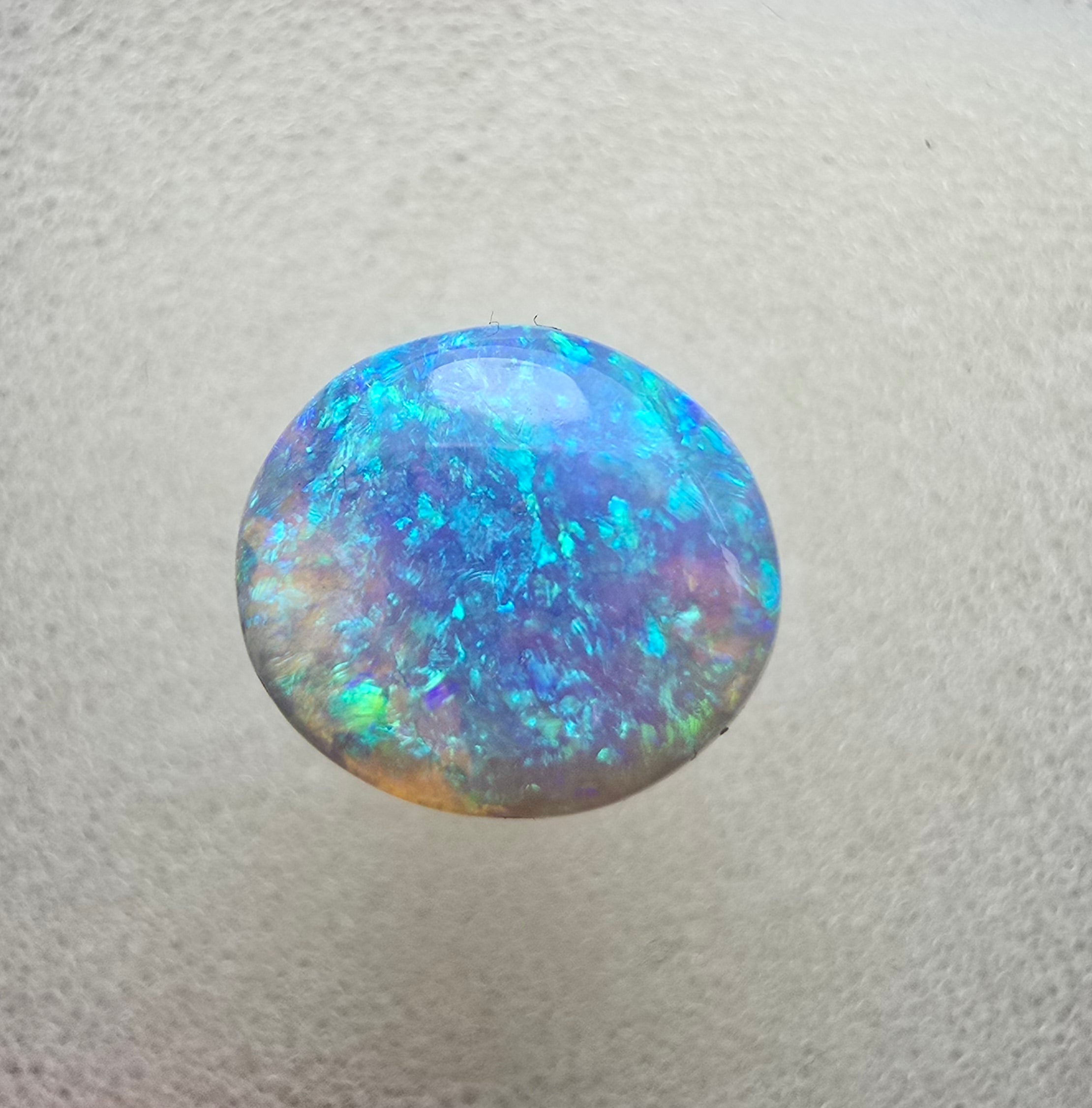A668 - Stunning dark crystal opal cabachon