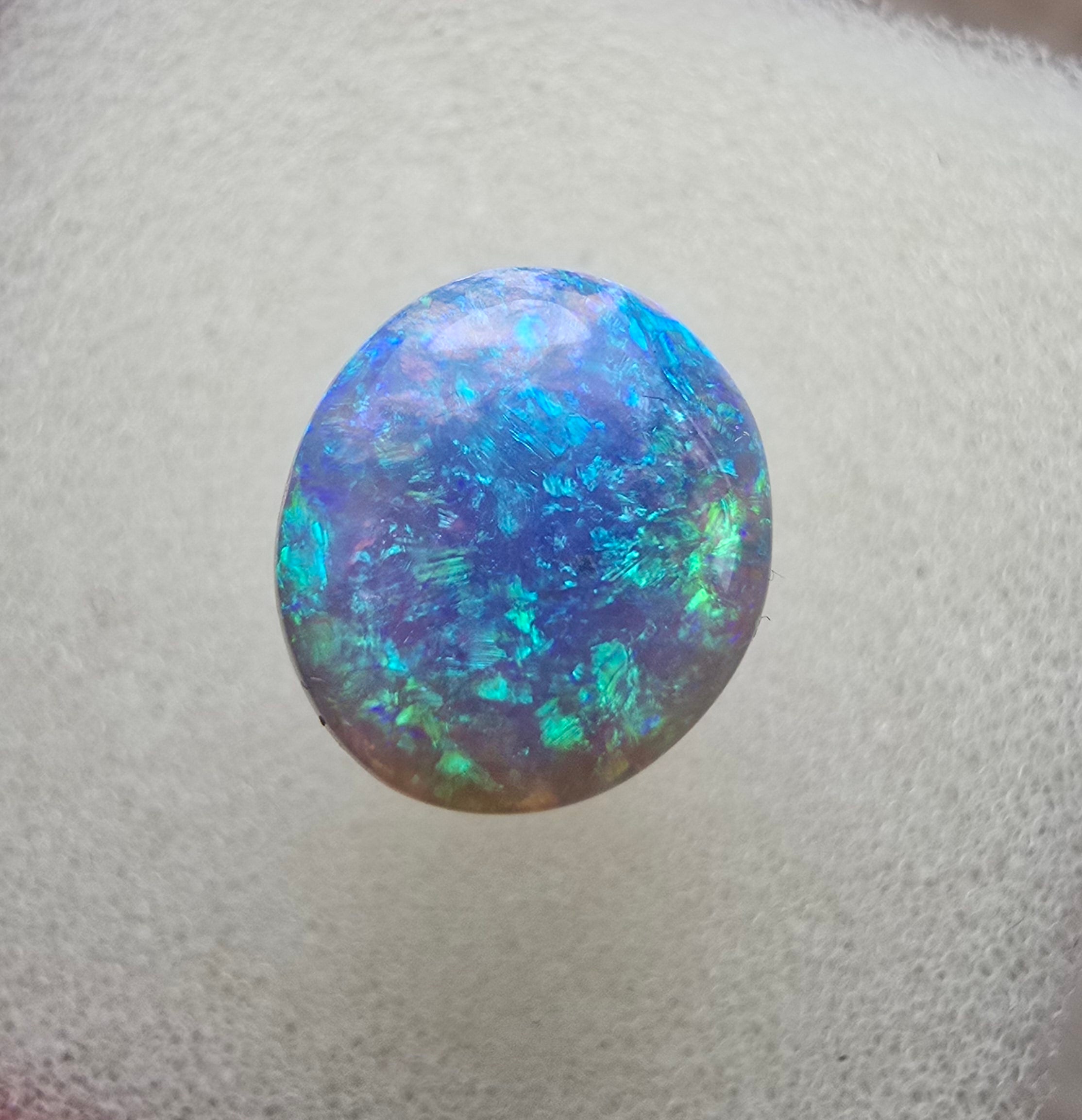 A668 - Stunning dark crystal opal cabachon