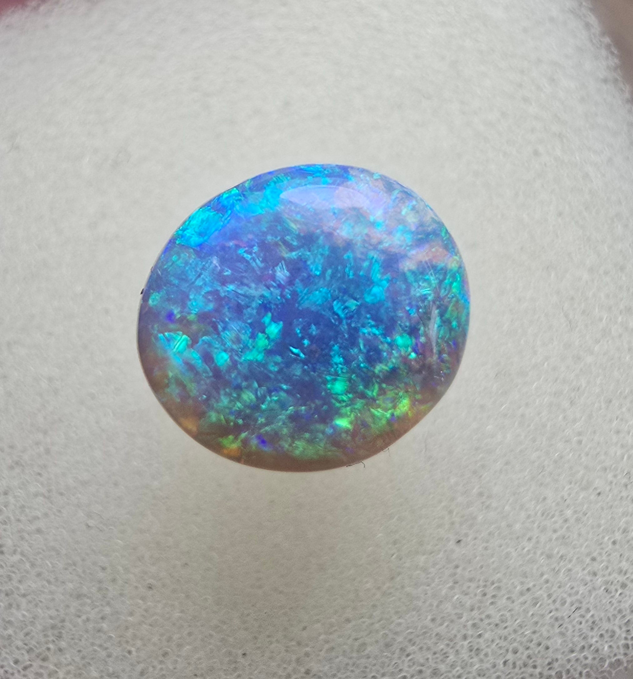 A668 - Stunning dark crystal opal cabachon