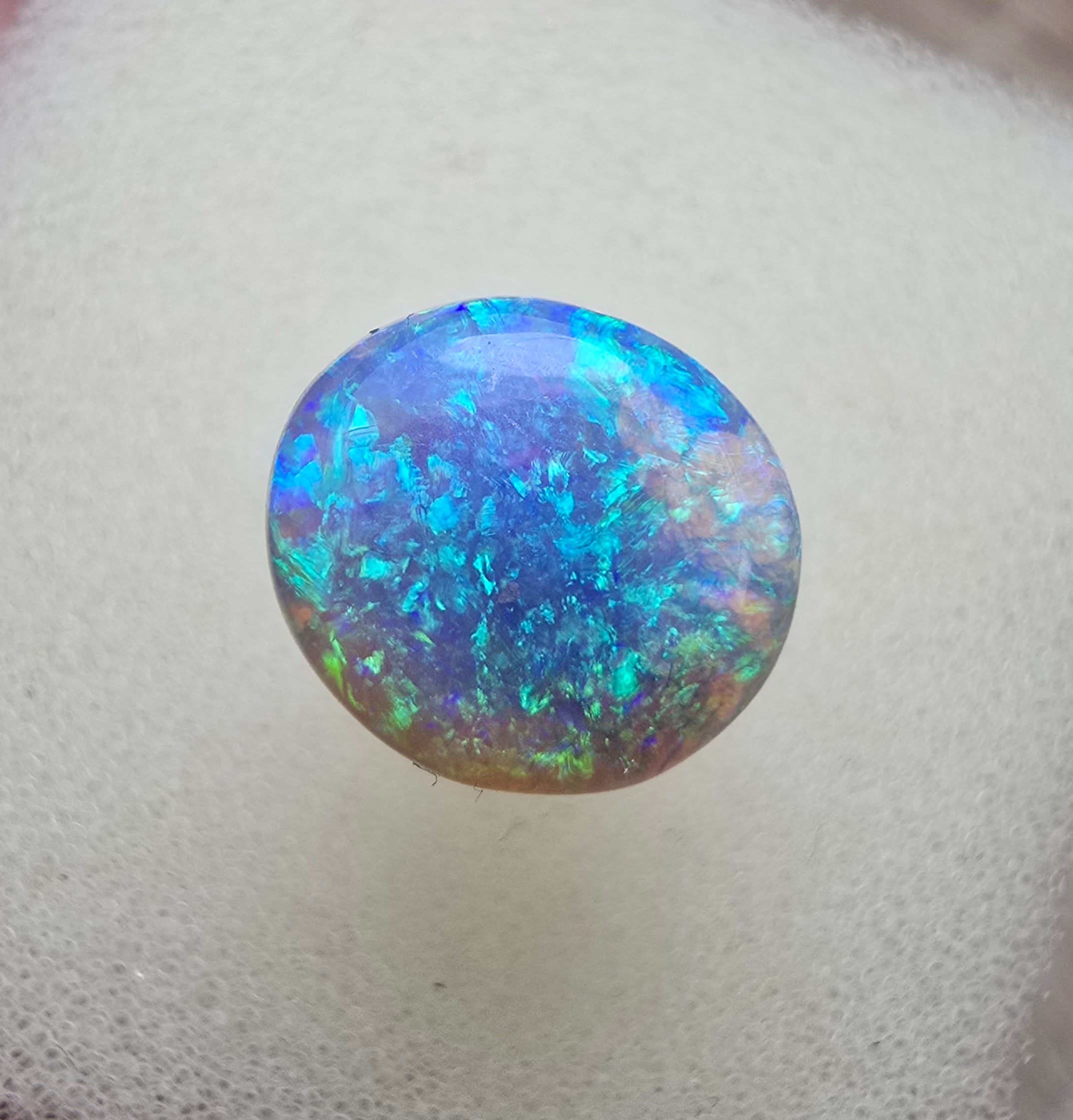 A668 - Stunning dark crystal opal cabachon