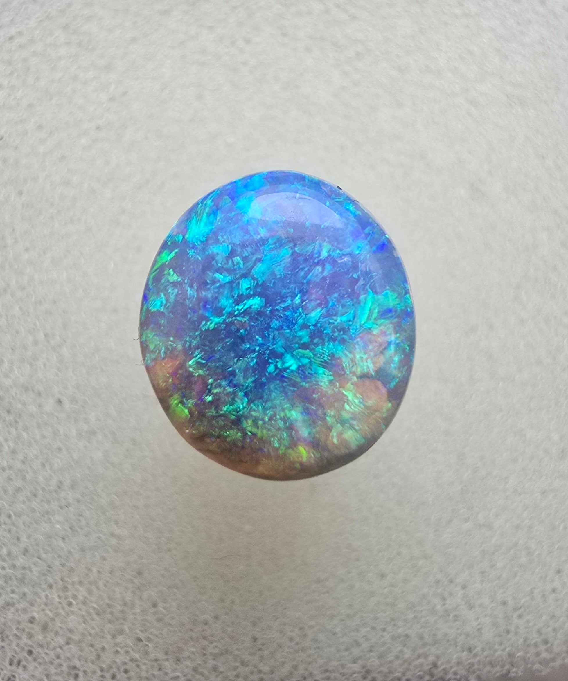 A668 - Stunning dark crystal opal cabachon