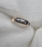 J010 - Gold Sapphire and diamond band.
