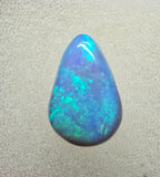 A762 - Large green drop cut pendant