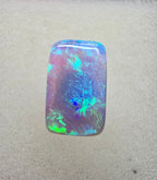 A769 - Big, Bright blue and green cushion cut
