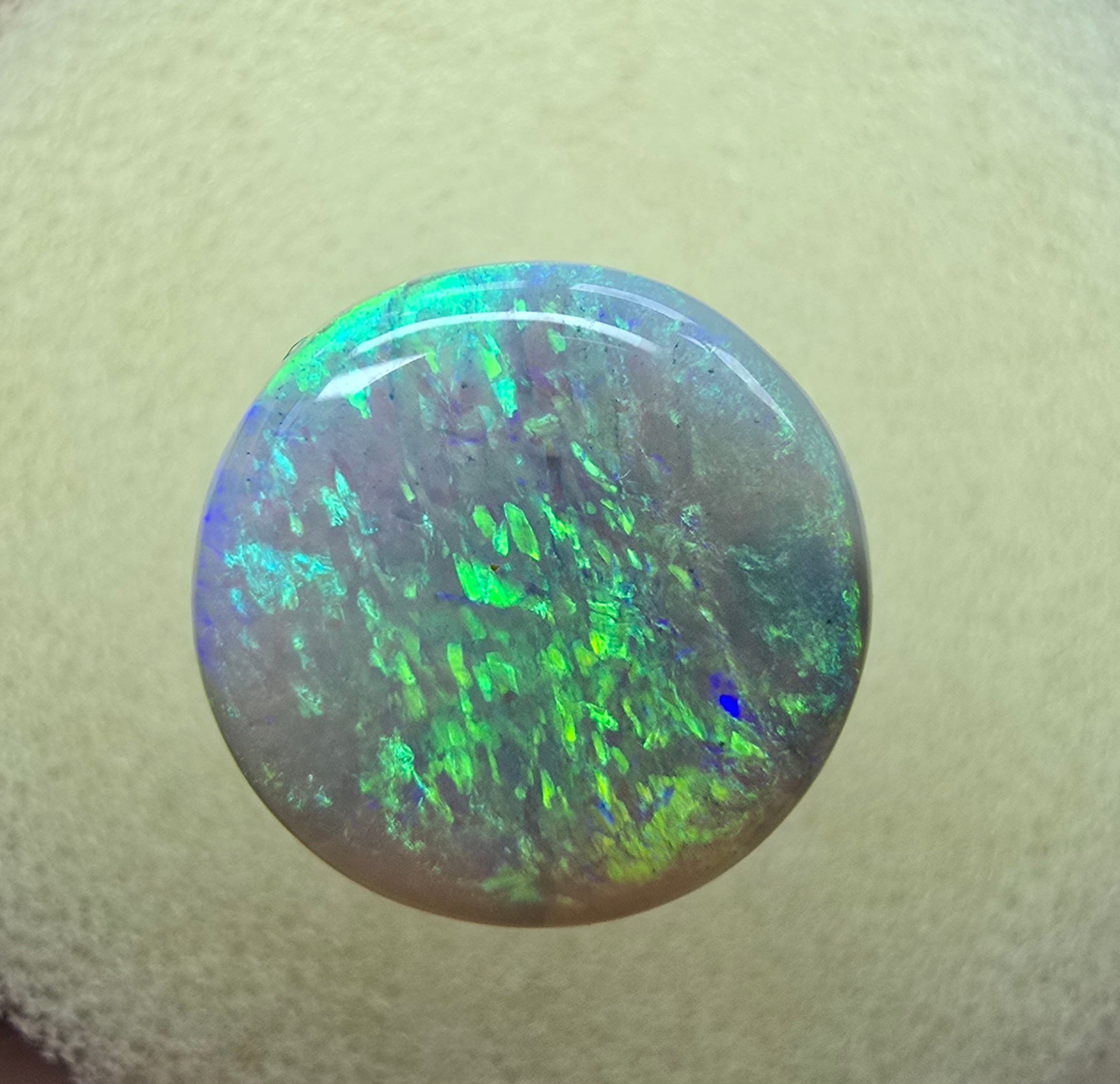 A222 - Stunning circle cut dark opal