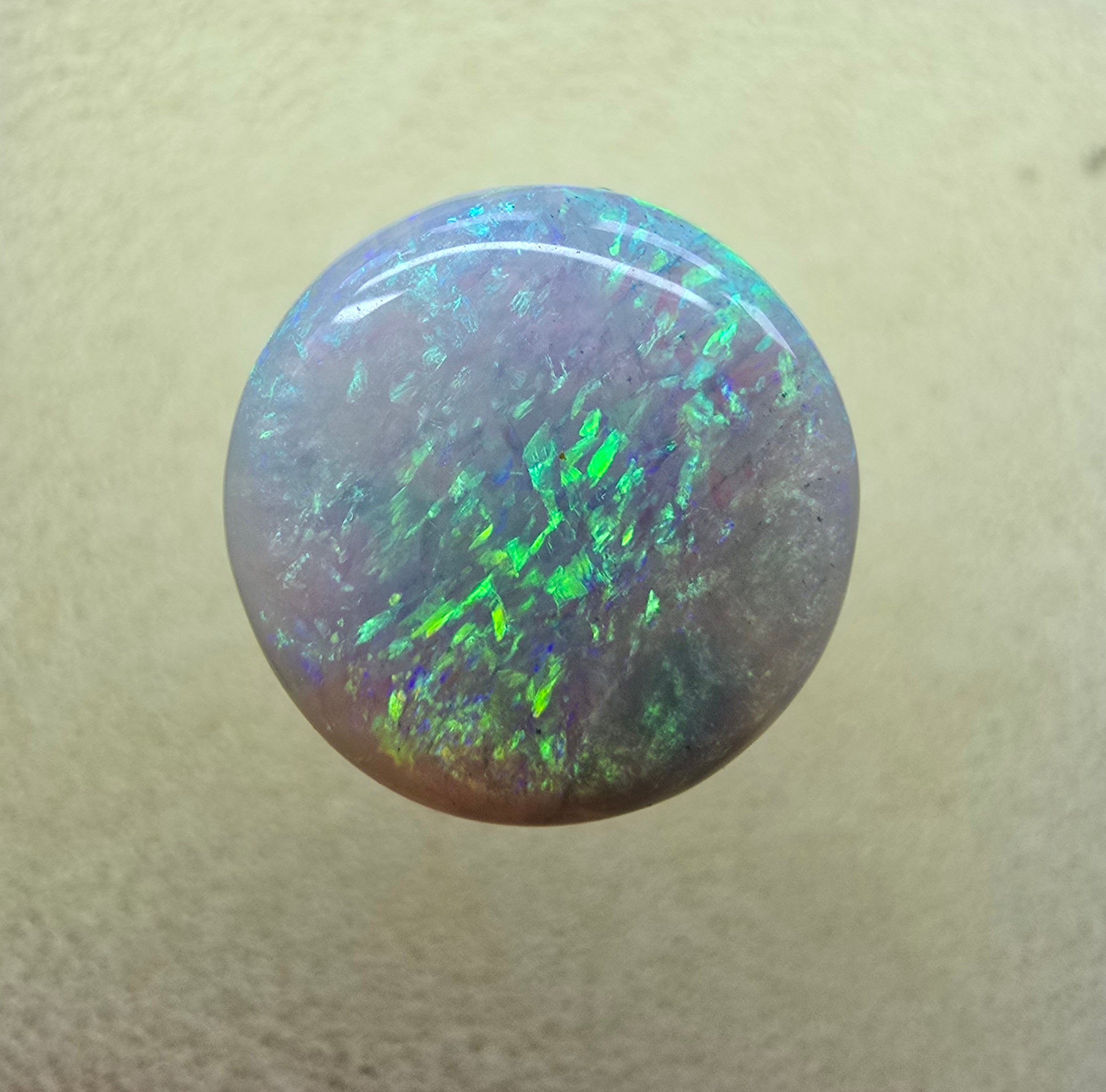 A222 - Stunning circle cut dark opal