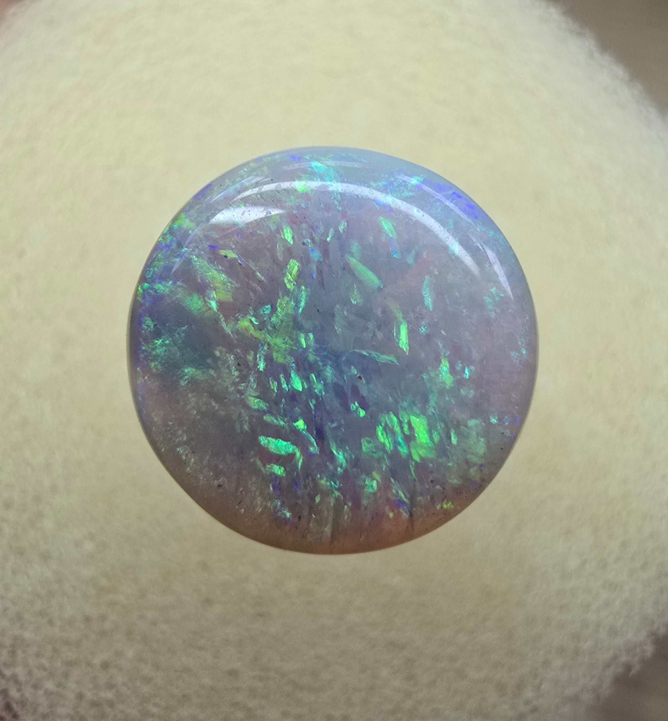A222 - Stunning circle cut dark opal