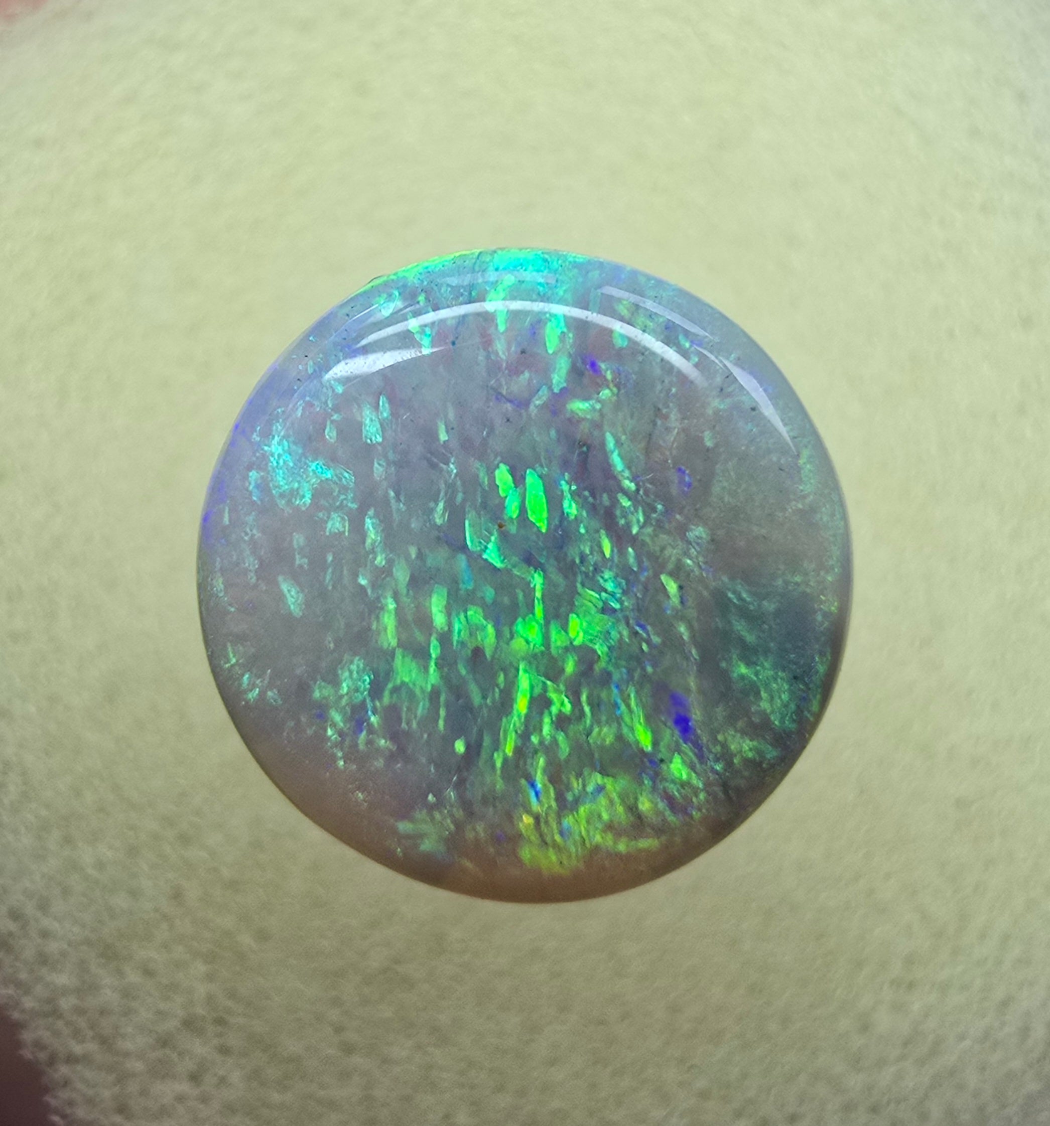 A222 - Stunning circle cut dark opal