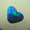 A238 - Precious little Heart shape black opal