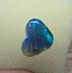 A238 - Precious little Heart shape black opal