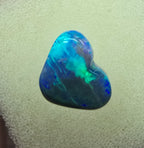 A238 - Precious little Heart shape black opal