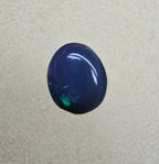 A826 - Small cab blue on black opal