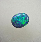A841 - Bright oval cut black opal