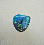 A843 - Fat drop cut black opal