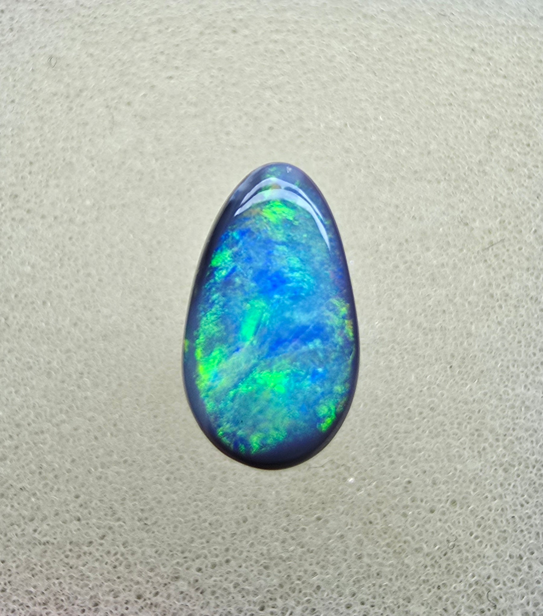 A844 - Dreamy black opal drop cut