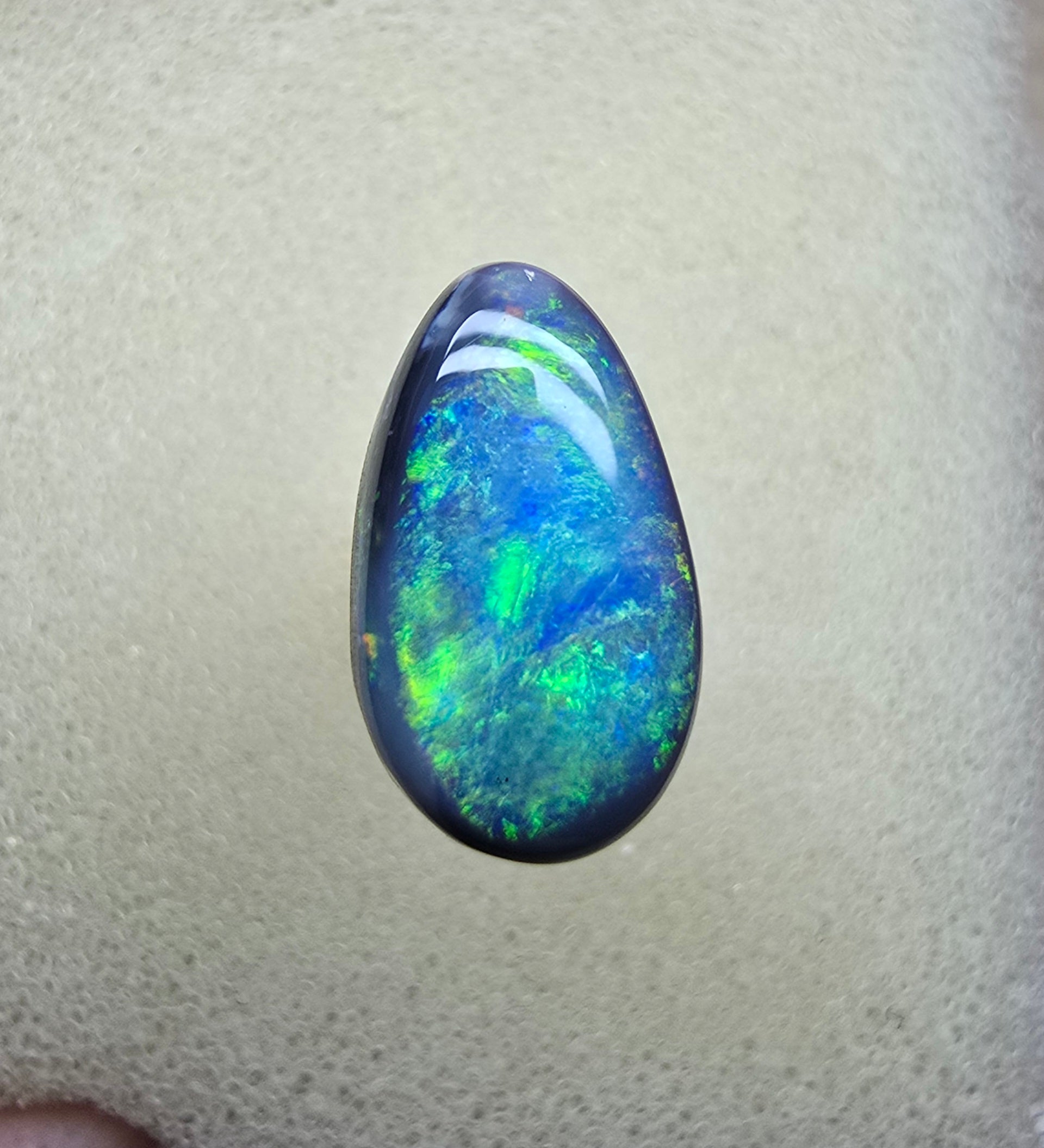 A844 - Dreamy black opal drop cut