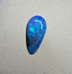 A856 - Drop cut blue on black