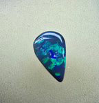 A858 - Drop cut black opal
