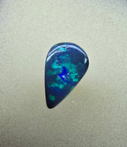 A858 - Drop cut black opal