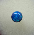 A865 - Round cut 3D blue on black
