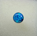 A865 - Round cut 3D blue on black