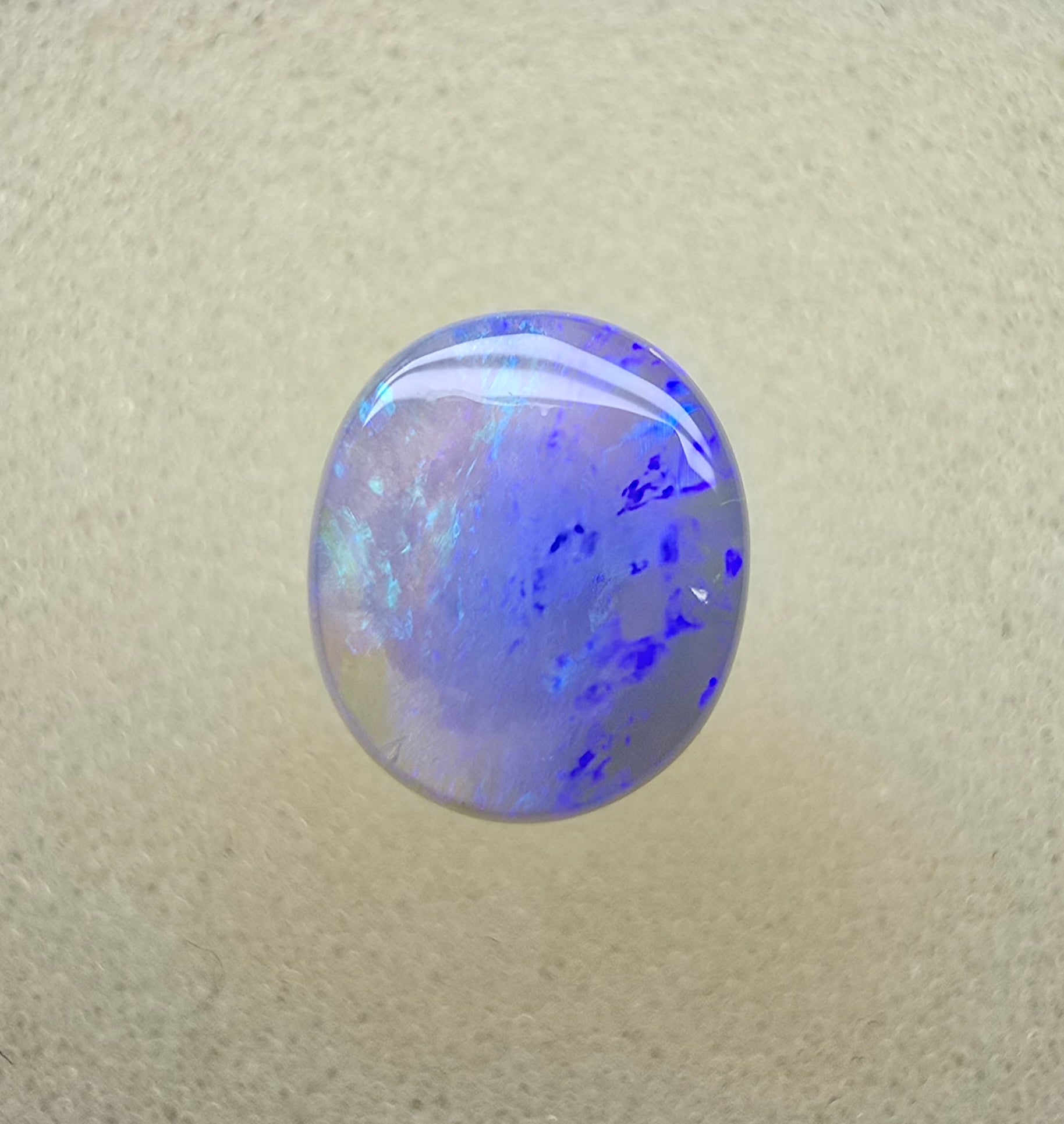 A870 - Broad face purple and blue crystal opal