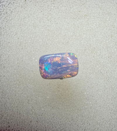 A888 - Bright rectangle cut dark opal