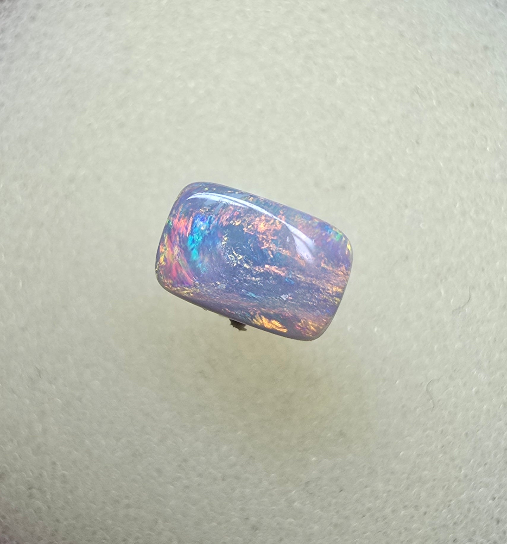 A888 - Bright rectangle cut dark opal