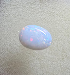 A889 - Pearl white round cut opal