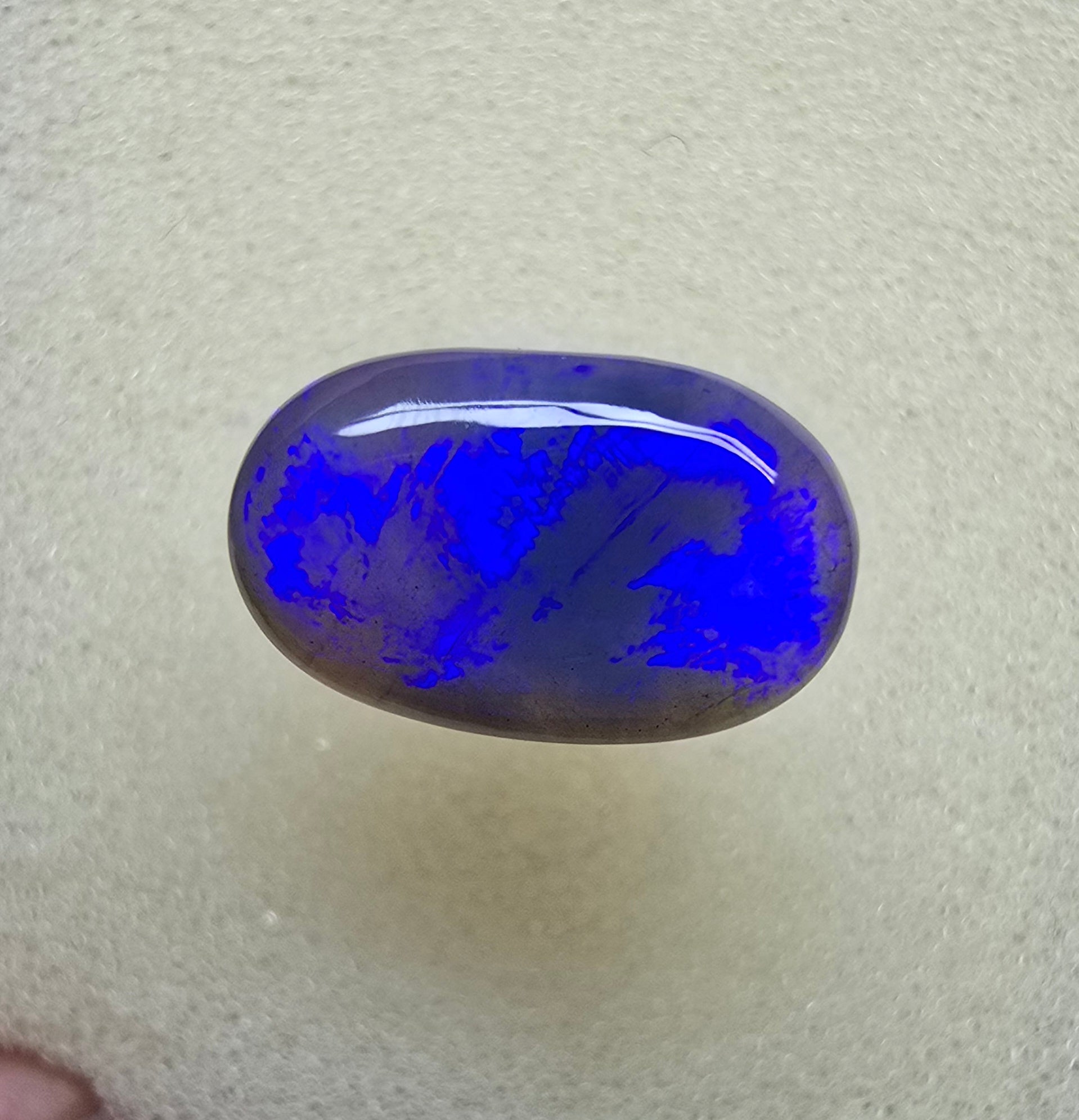 A890 - Large neon purple black crystal opal