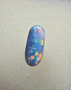 A894 - Oval cut dark crystal opal