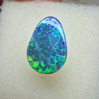 A897 - Strong large drop cut black opal