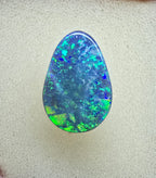 A897 - Strong large drop cut black opal