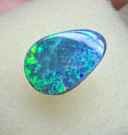 A897 - Strong large drop cut black opal