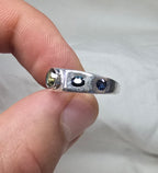 J017 - Sapphire sterling silver suite of beauty
