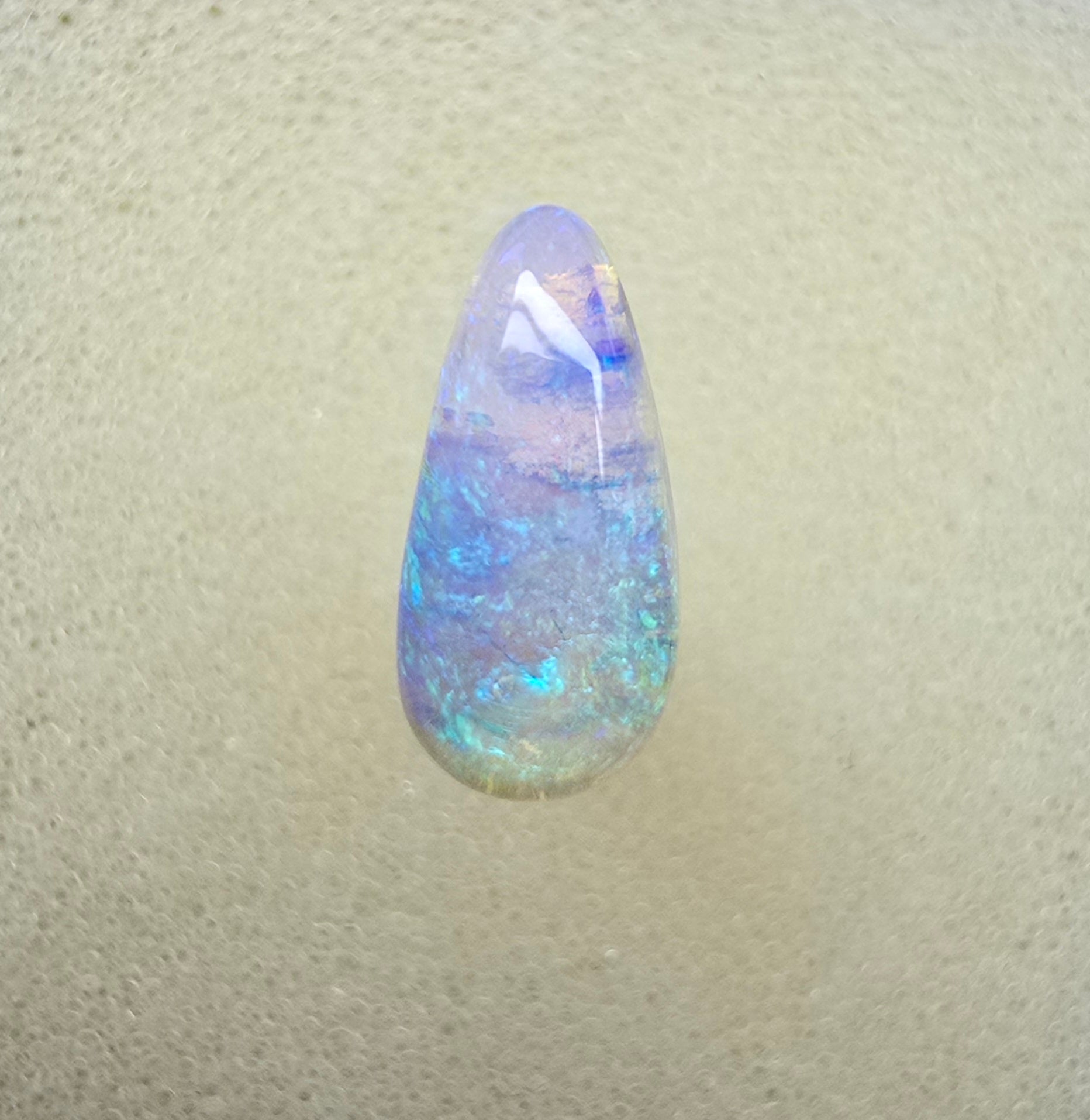 A898- Soft crystal opal drop cut