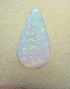 A910 - Bold drop cut white opal.