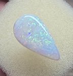A910 - Bold drop cut white opal.