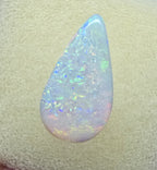 A910 - Bold drop cut white opal.