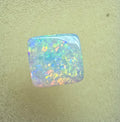 A912 - Brilliant cushion cut gem white opal