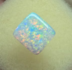 A912 - Brilliant cushion cut gem white opal
