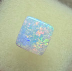 A912 - Brilliant cushion cut gem white opal